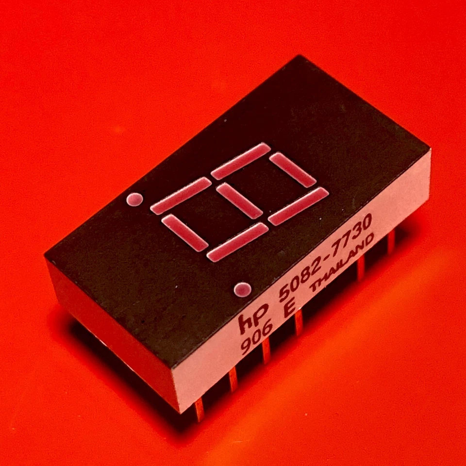 [1x] 5082-7730 HP Numeric LED Display 7 Segment 0.3" Red 640nm DIP-11 - Bild 4 von 4