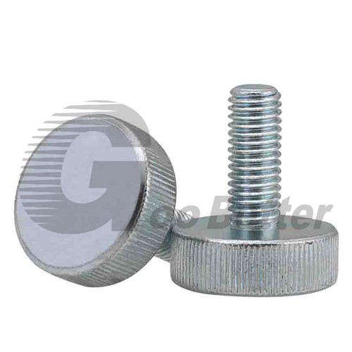 M3 M4 M5 M6 M8 M10 Knurled Flat Head Thumb Screw 6mm - 50mm Hand Grip Knob Bolts - Picture 2 of 4