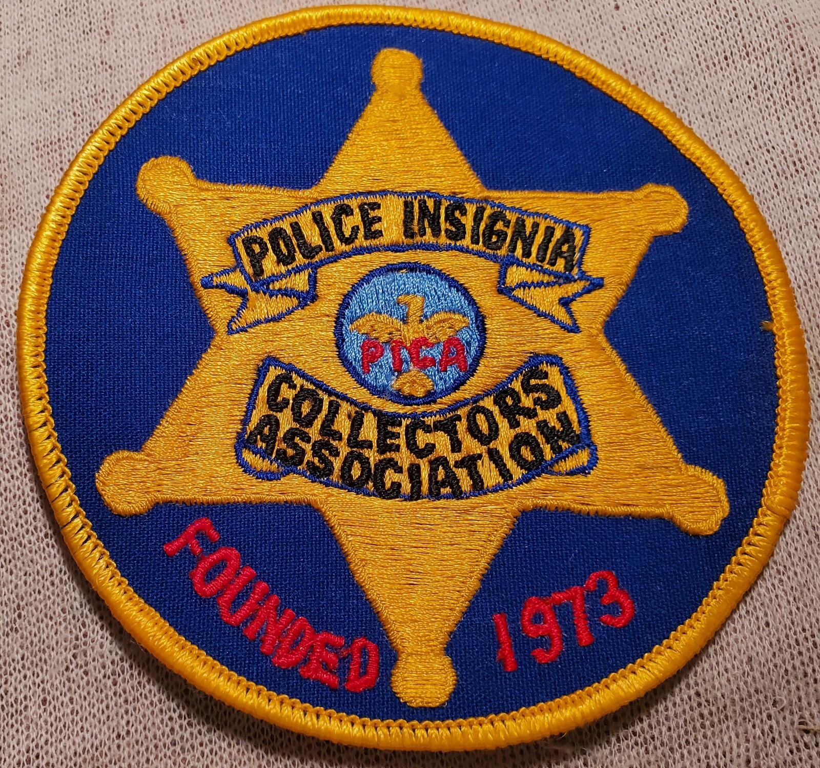 US Police Insignia Collectors Association Shoulder Patch (4In Diameter)