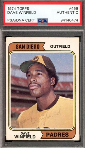 Dave Winfield PSA DNA Vintage Signed 1974 Topps Rookie Autograph