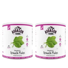 Augason Farms Dried SPINACH Emergency Survival Vegetarian Vegan Greens Food Can
