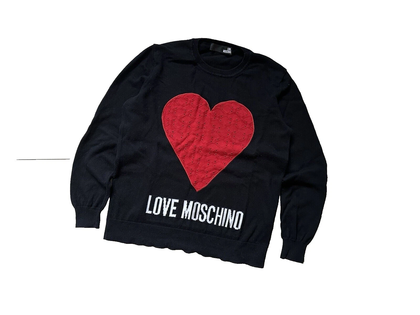 Suéteres para mujer Moschino Negro Sólido