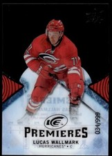 2017-18 Upper Deck ICE Premieres RC Lucas Wallmark /999 Carolina Hurricanes #130