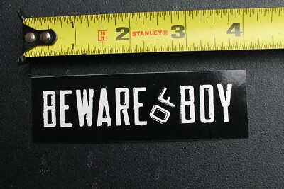 Beware Of Boy Errandboy Errand Bad Evil Kid Child Rare OG Skateboarding STICKER