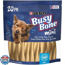Purina Busy Made in USA Facilities Small Breed Dog Bones, Mini - 20 ct. Pouch
