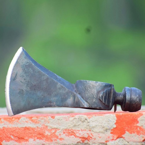 Custom Handmade Axe Viking Battle Steel Carbon Medieval Sheath Hand Forged Beard - 第 2/6 張圖片