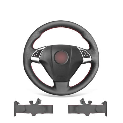 Hand-sewn Black Artificial Leather Car Steering Wheel Cover for Fiat Bravo