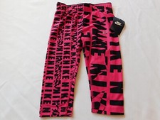 Nike Pants Leggings training pants girls Size 6 5-6 Years Dark Hyper Pink NWT 