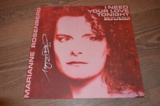 MARIANNE ROSENBERG in person signed autograph VINYL I NEED YOUR LOVE TONIGHT