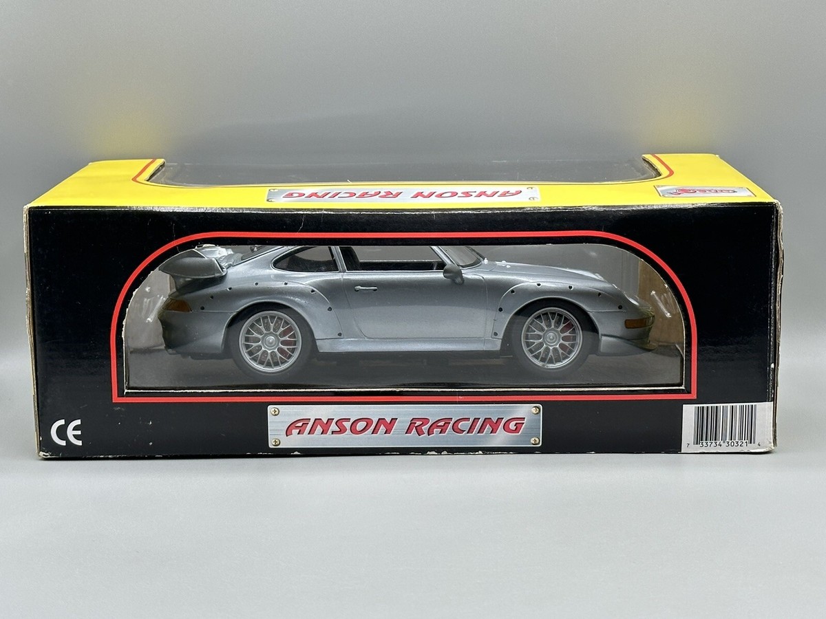Anson 30321 Porsche 911 GT2 silver 1:18 scale big spoiler