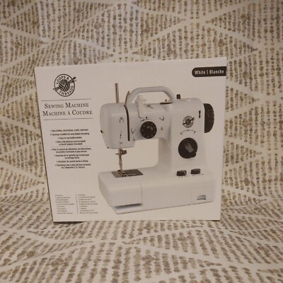 Loops and Threads Sewing Machine White 9 Pc In Box