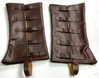 CIVIL WAR US UNION SHARPS SHOOTER BOOTS LEATHER GAITERS LEGGINGS SPATS-15-17 IN