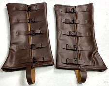 CIVIL WAR US UNION SHARPS SHOOTER BOOTS LEATHER GAITERS LEGGINGS SPATS-15-17 IN