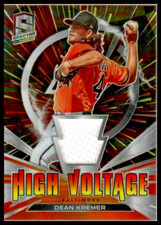 2021 Panini Spectra High Voltage Jerseys Hyper #16 Dean Kremer Orioles /75