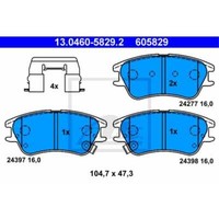 ATE BremsbeläGe BremsklöTze Vorne FüR Hyundai Atos MX 1.1 1.0I 13.0460-5829.2