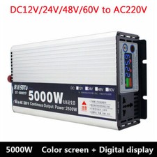DC12V/24V/48V to AC220V 5000W Solar power inverter modified sine wave converter