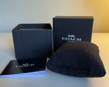 Coach Empty Black  Gift Box with Cushion