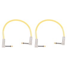 2PCS 12 Inch Guitar Jumper 1/4 Inch Plug Guitar Effect Pedal Cable Pure Copper