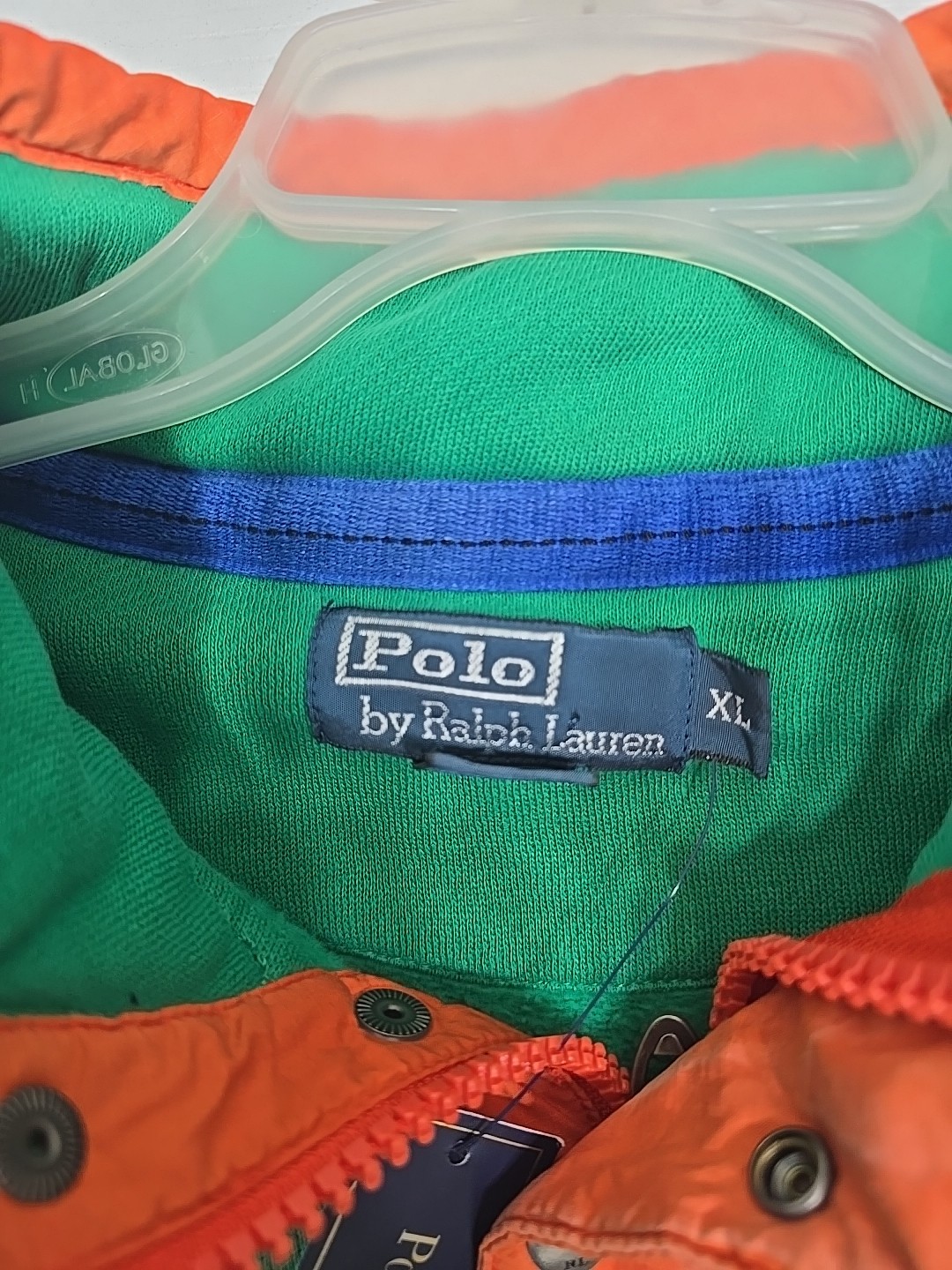 Vintage Polo Ralph Lauren Sweater Mens 2XL XXL Blue Pullover Preppy 90s HTF NEW image 6