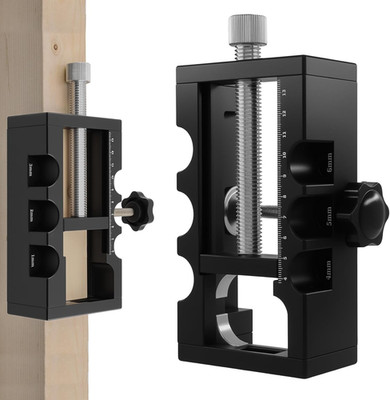 Door Hinge Mortise Jig, Aluminum Alloy Metric Router Template Kit