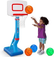 Toddler Basketball Hoop Indoor Mini Adjustable Basketball Goal with Ball Pump Ou