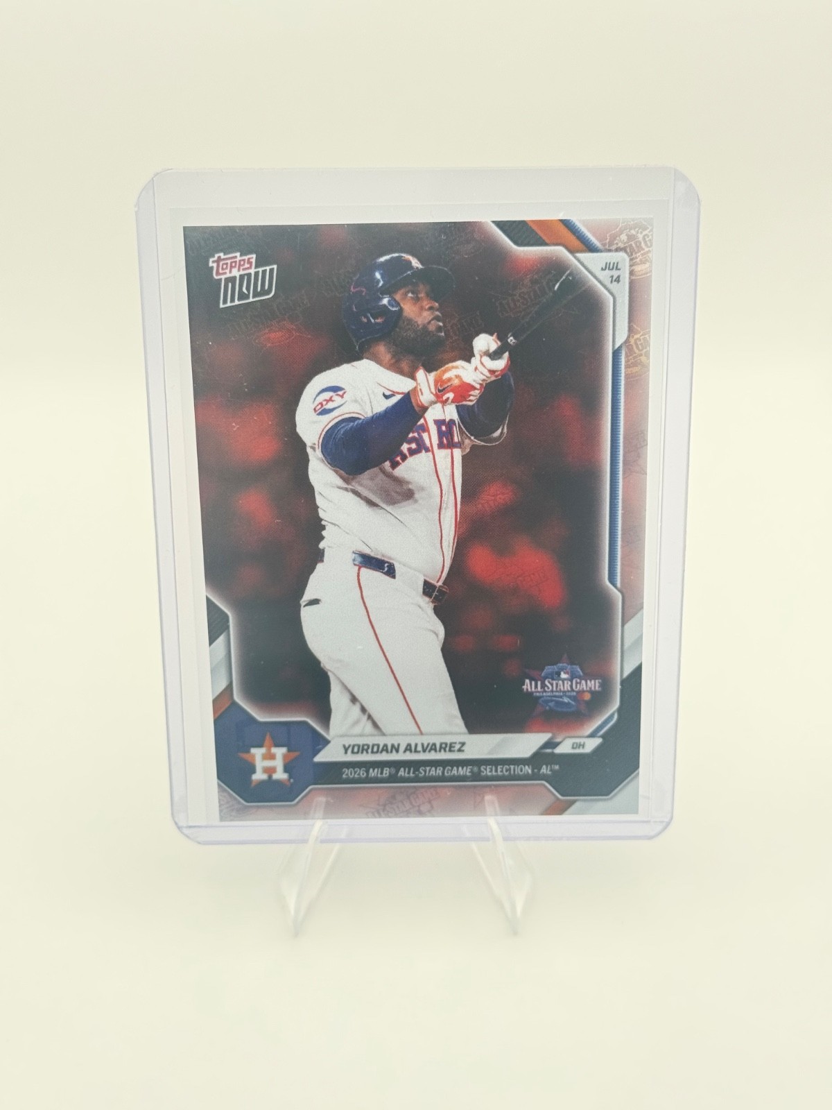 2026 Topps NOW Yordan Alvarez #ASG-YA All-Star Logofractor Houston Astros