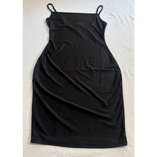 Vintage Black Mini Slip Dress Little Black Dress LBD Whimsigoth Women's Size M