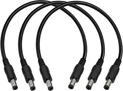5.5Mm X 2.1Mm 12V DC Power Cable 3-Pack,Dc5521 Male to Male Extension Cable 18AW