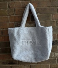 Victoria's Secret PINK Sherpa Tote Bag   Travel, Beach, Gym New with Tags 