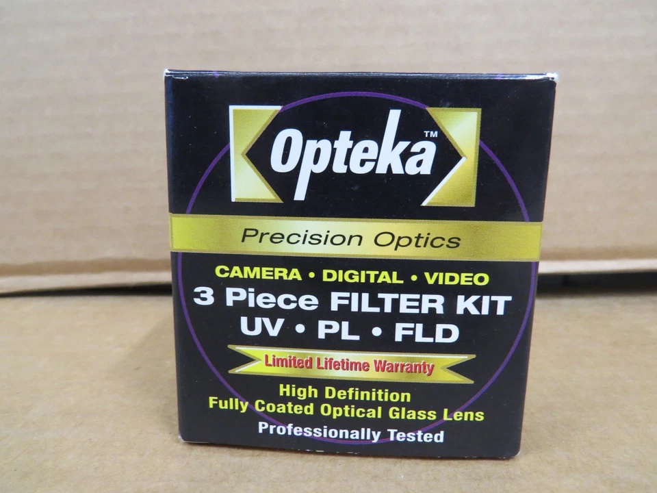 Opteka 52mm Hi-Def Professional 3-Piece Filter Set UV - PL - FLD NEW IOB - Image 2 of 4