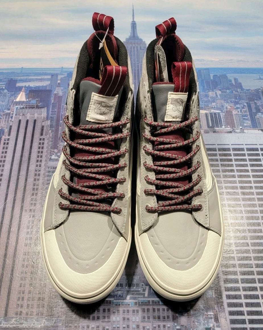 VANS SK8 Hi MTE-2 Primaloft Shoes Grey/Maroon Mens Size 8  display picture 2