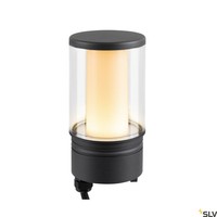 Moderne Mastleuchte 1X19W Led, 1150-1230Lm, IP65, 2700-3000K, Anthrazit Farbe