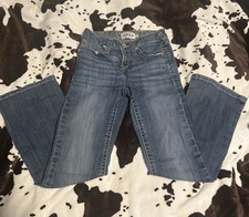 Ariat R.E.A.L. JeansMid Rise Esmerelda Boot Cut Jeans Mid Wash Girls Sz 10