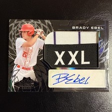 2024 Leaf Trinity Black Brady Ebel ROOKIE Patch Auto 1/1 AB