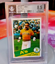 1985 Topps MINI RARE VARIATION ONLY 100 MADE DAVEY LOPES BGS 8.5 TEST PROOF