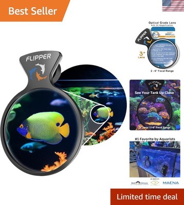 Flipper 3'' Nano Fish Tank Magnifier - Perfect for Aquarium Photography, Easy ...
