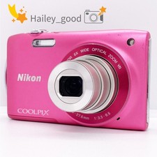Nikon COOLPIX S3300 16MP 6x Zoom 16.0MP Digital Camera W/ 2.7" LCD Pink Tested