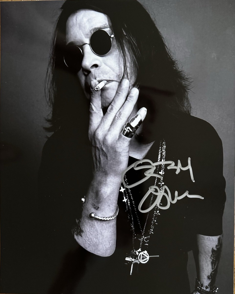 Ozzy Osbourne Signed 8 X 10 Photo Black Sabbath Iron Man Paranoid