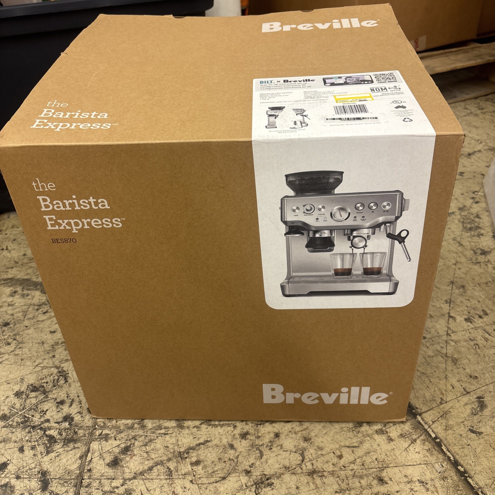 Breville the Barista Express Espresso Machine - Brushed Stainless Steel