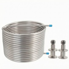 Herms Spirale Rostfrei W&auml;rmetauscherspirale mit Tri-Clamp Poliert f&uuml;r
