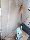 Open Box ST Old Aged Electric Guitar Mahogany Body Rosewood Fretboard in Blue — photo 3