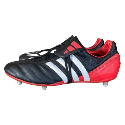 RAR Vintage Adidas Predator Mania SG 2003 Fußballschuhe Schwarz Rot Herren UK 13