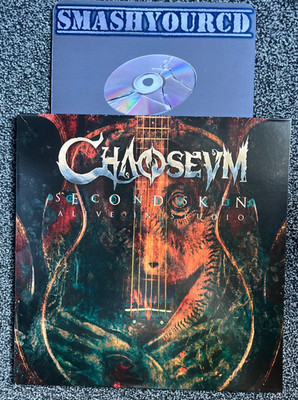 CHAOSEUM - SECOND SKIN ALIVE IN STUDIO(RARE BLACK VINYL/WITH SIGNED ARTCARD)