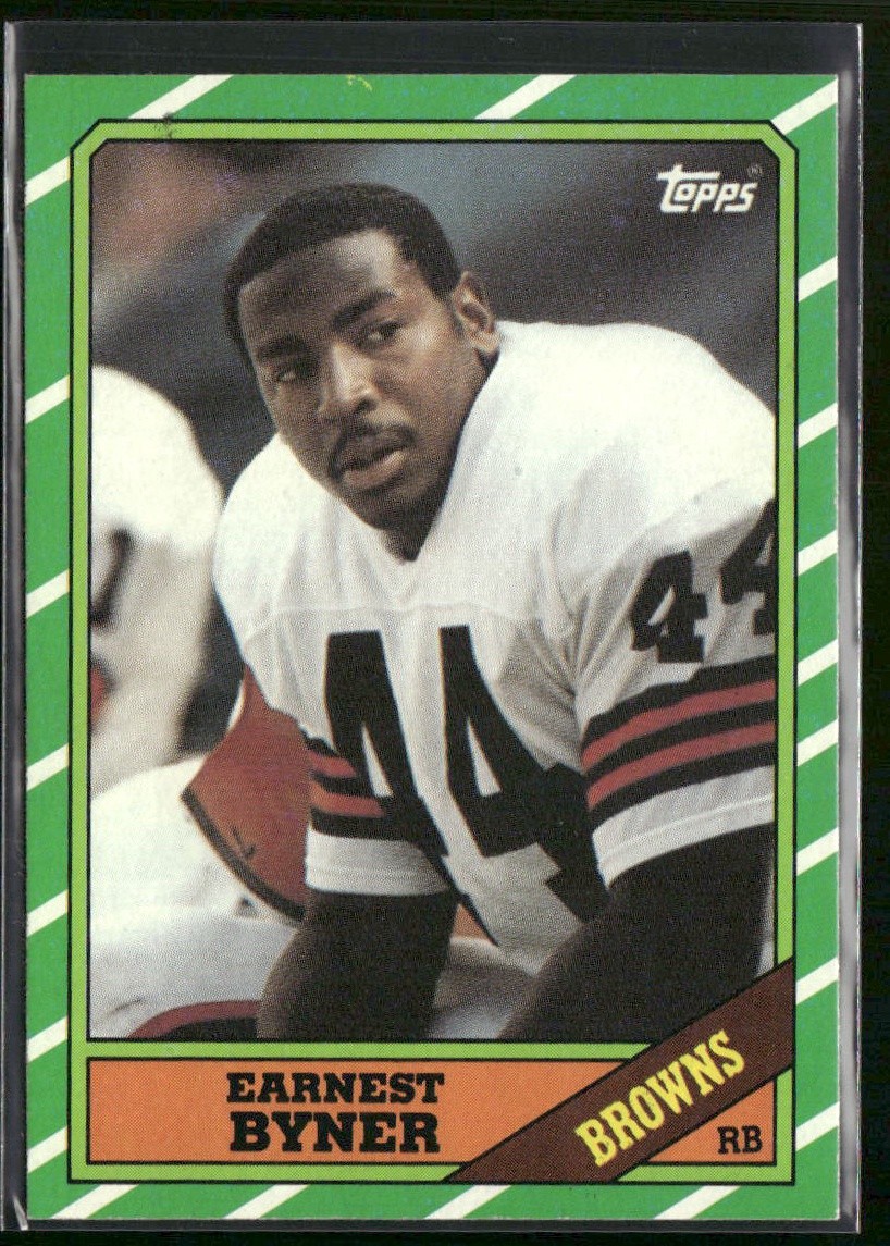 1986 Topps Earnest Byner RC #189 Cleveland Browns