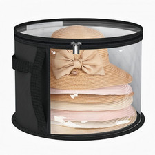 Clear Oversized Hat Storage Bag for Women and Men with Dustproof Fabric