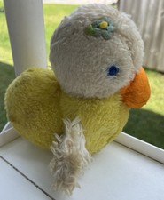 VTG Estate Eden Musical Yellow Duck Plush Windup Plush Very Well Loved READ