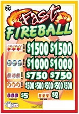 NEW pull tickets FAST FIREBALL - $2 Instant T...