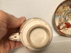 VTG JAPANESE SATSUMA KUTANI PORCELAIN CUP AND SAUCER DRAGON HANDLE — photo 5