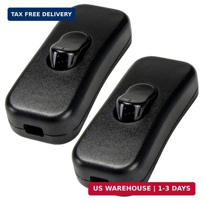 2Pack Inline Cord Switch, On/Off Lamp Control Appliance Switch for Bedroom Table