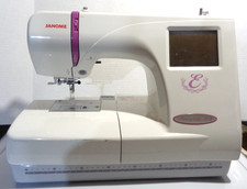Janome Memory Craft 350E Embroidery Machine MC350E Touch Screen White Works